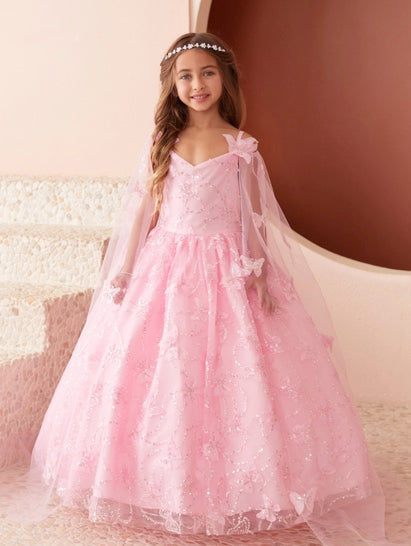 3D BUTTERFLY DRESS WITH DRESS