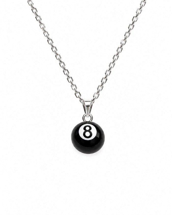 8-Pool Ball Necklace – 925 Sterling Silver