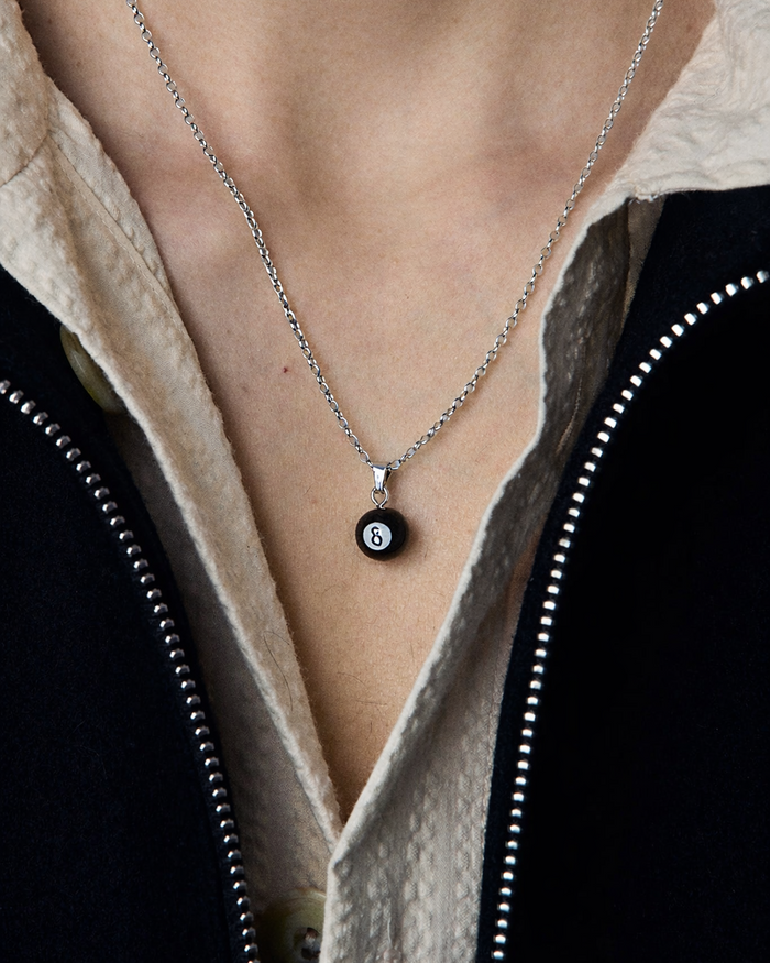 8-Pool Ball Necklace – 925 Sterling Silver