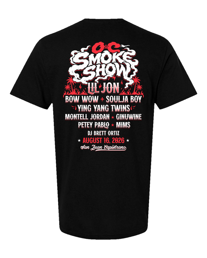8.16.2026 OC Smoke Show - Black Tee