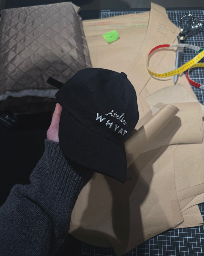 WHYAT Dad Cap Atelier Logo - Black
