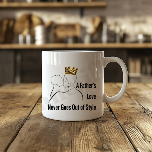 "A Father's Love Never Goes Out of Style" Mug