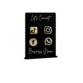 Acrylic Social Media Sign