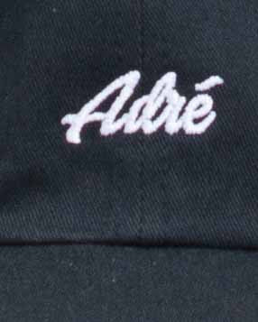 Adre Dad'Script Hat - Black - Boutique Adrenaline