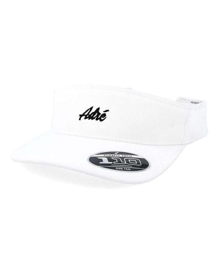 Adre Script Visor Flexfit Hat - Blanc
