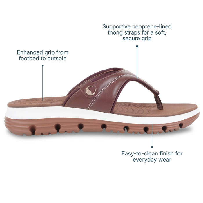 AllDay Glide Tan Slides