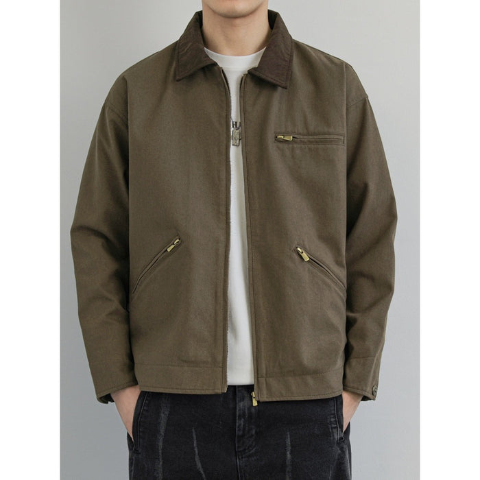 American Workwear Retro Lapel Jacket