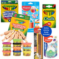 Arts & Crafts Classroom Supply Kit | Crayons, Markers, Chalk, Pencils & Dough Tools