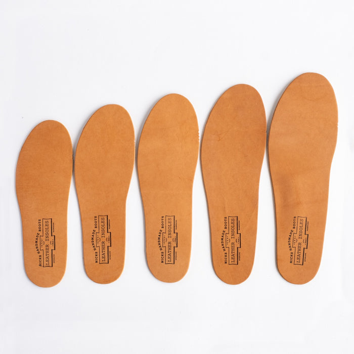 * Backordered / Veg Tan Leather Insoles – Thin (4–5oz) | Extend Boot Life Without Adding Bulk