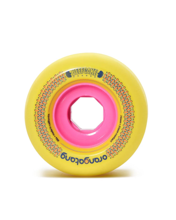 Beefcake Longboard Wheels - Yellow