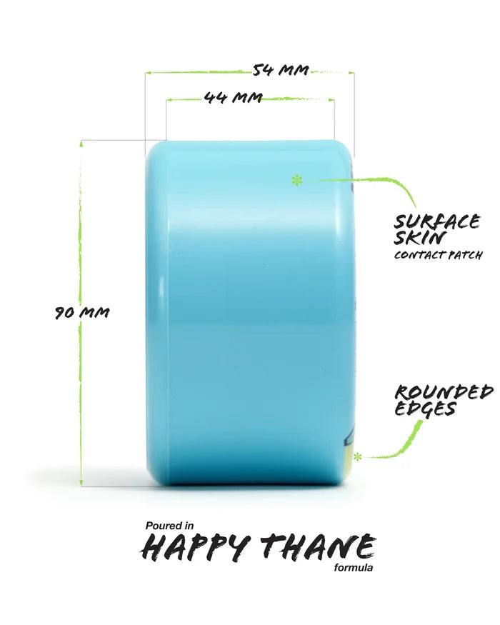 Bees Knees Longboard Wheels - Blue