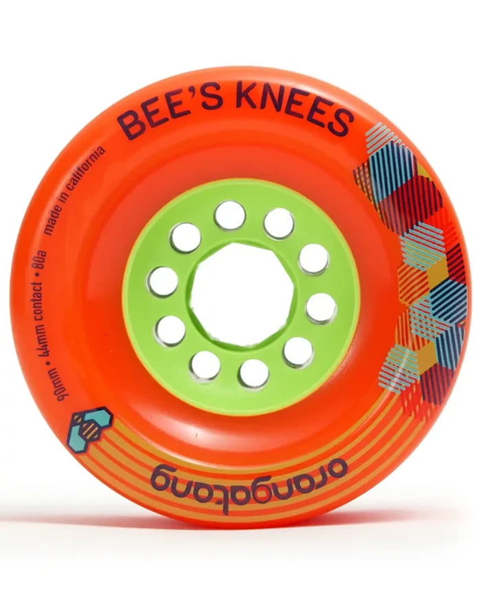 Bees Knees Longboard Wheels - Orange