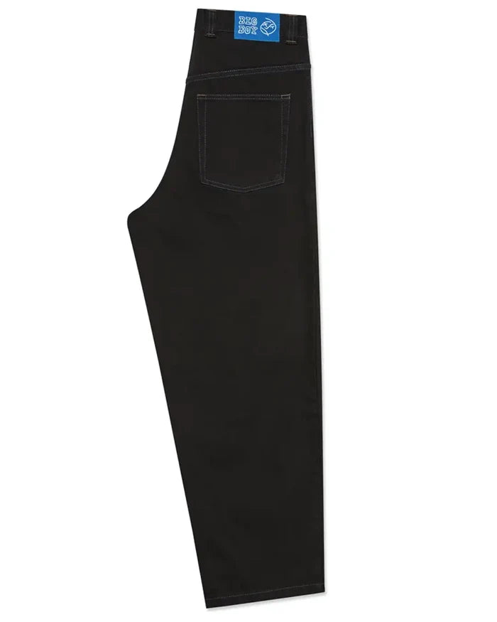 Big Boy Denim Jeans - Black/Blue Stitching