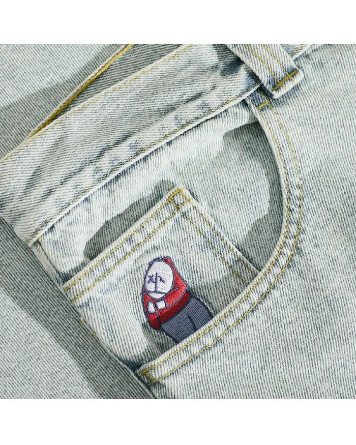Big Boy Og Demin Jeans - Light Blue