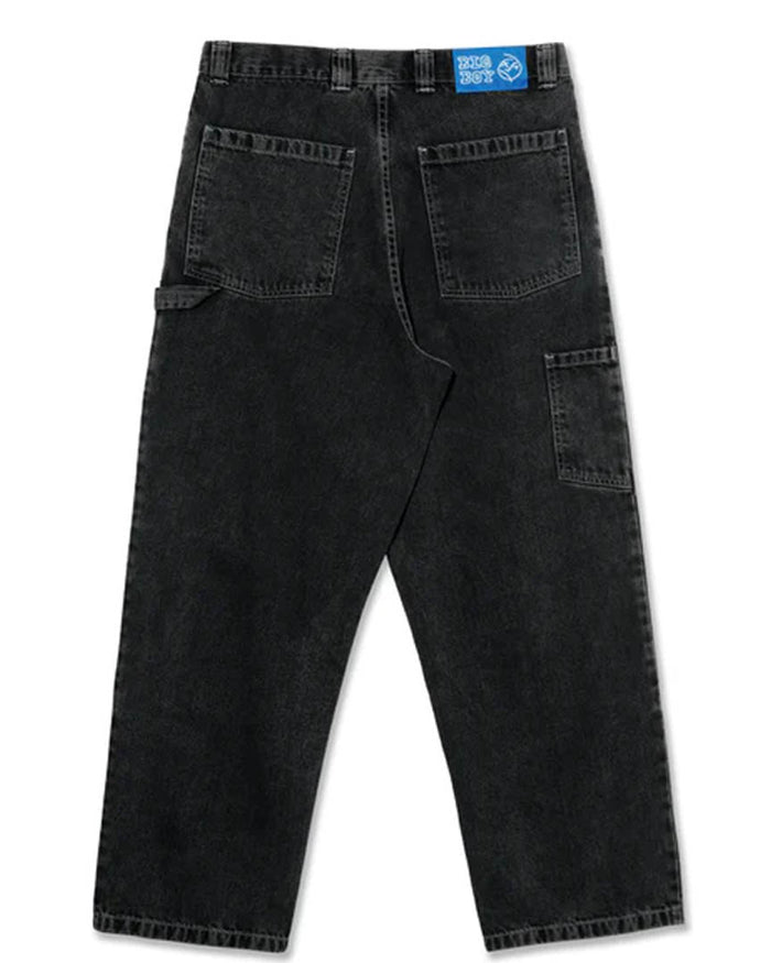 Big Boy Work Pants Knee Jeans - Silver Black