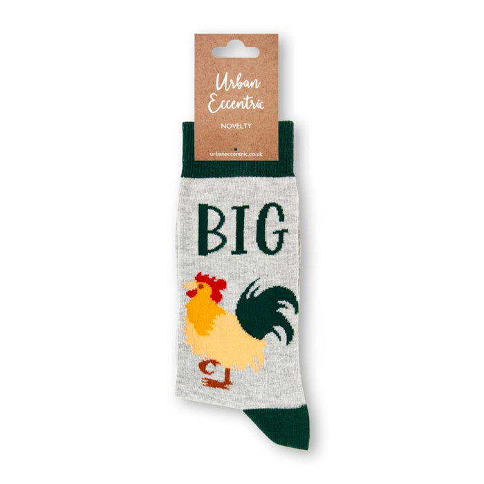 Big Cock socks with retail tag visible