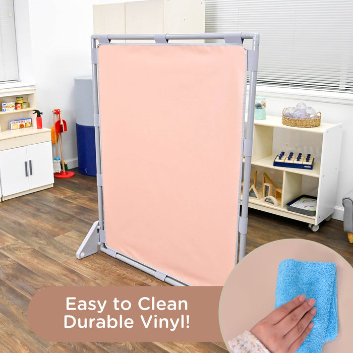 Big Screen PlayPanel® | Clay Free-Standing Classroom Divider with Feet