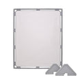 Light Gray divider with gray frame and two triangular stands on a white background
