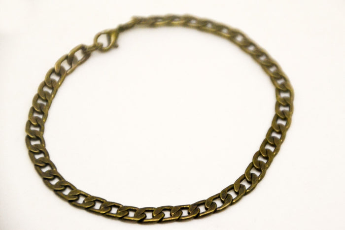 Bronze link chain bracelet for men - shani-adi-jewerly