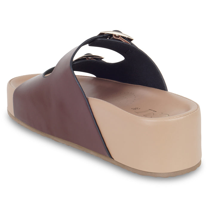 Brown Strapped Platform
