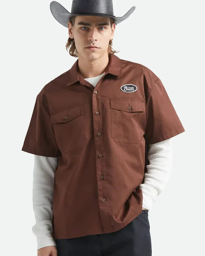 Builders Olson Woven Shirt - Chocolate