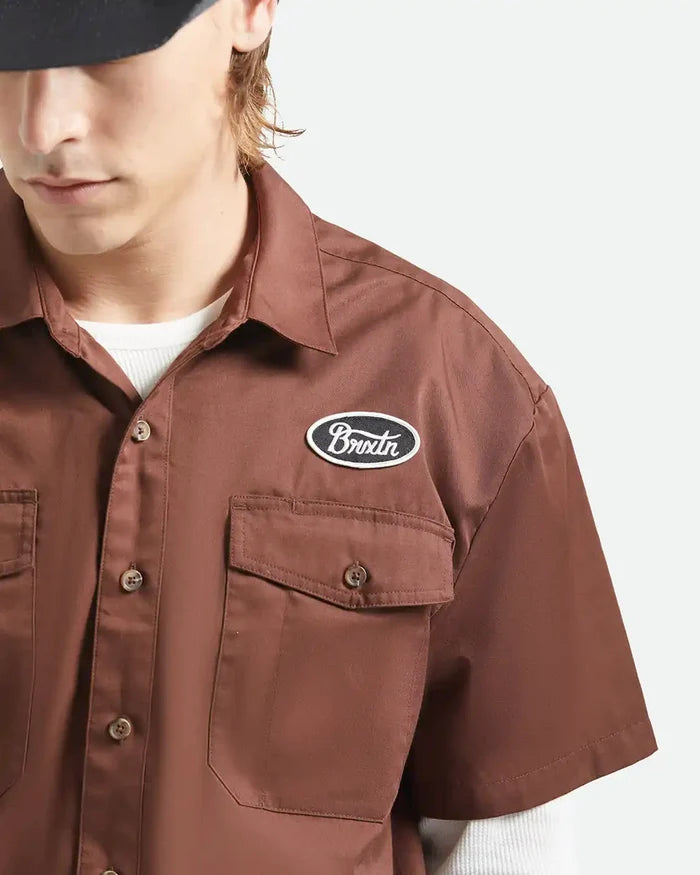 Builders Olson Woven Shirt - Chocolate