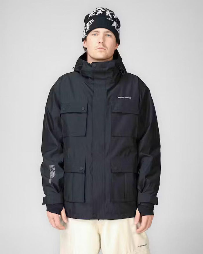 Cargo Winter Jacket - Black