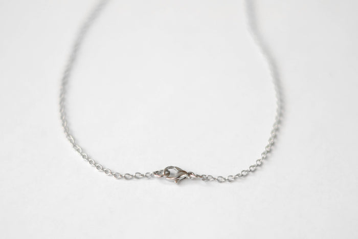 Chai necklace for men, stainless steel chain, Hai - shani-adi-jewerly