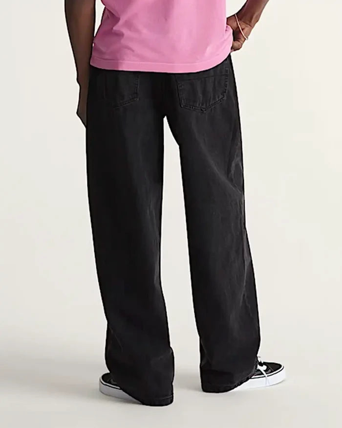 Check-5 Baggy Denim Jeans - Black