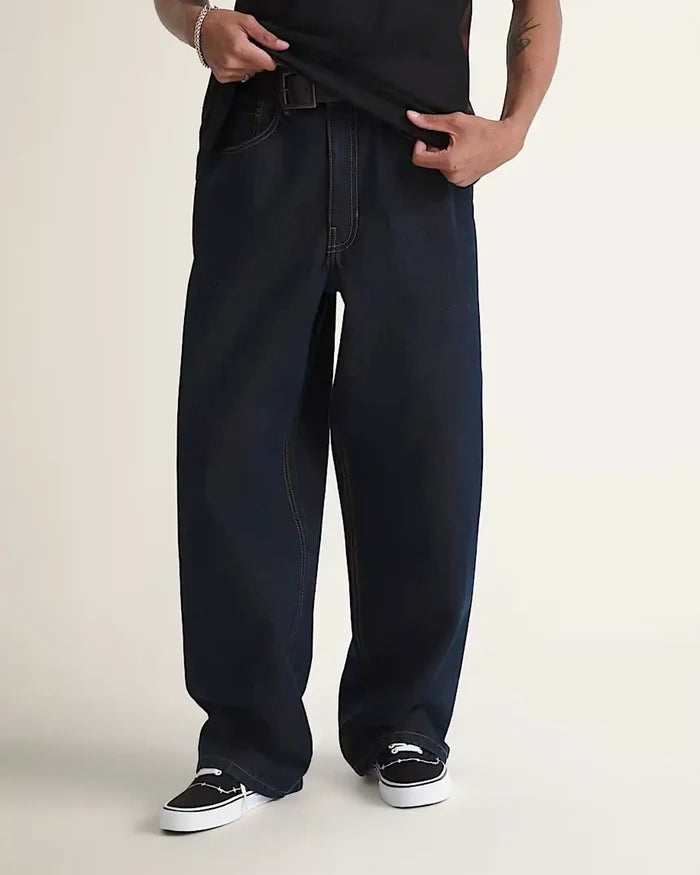 Check-5 Baggy Denim Jeans - Dark Rinse