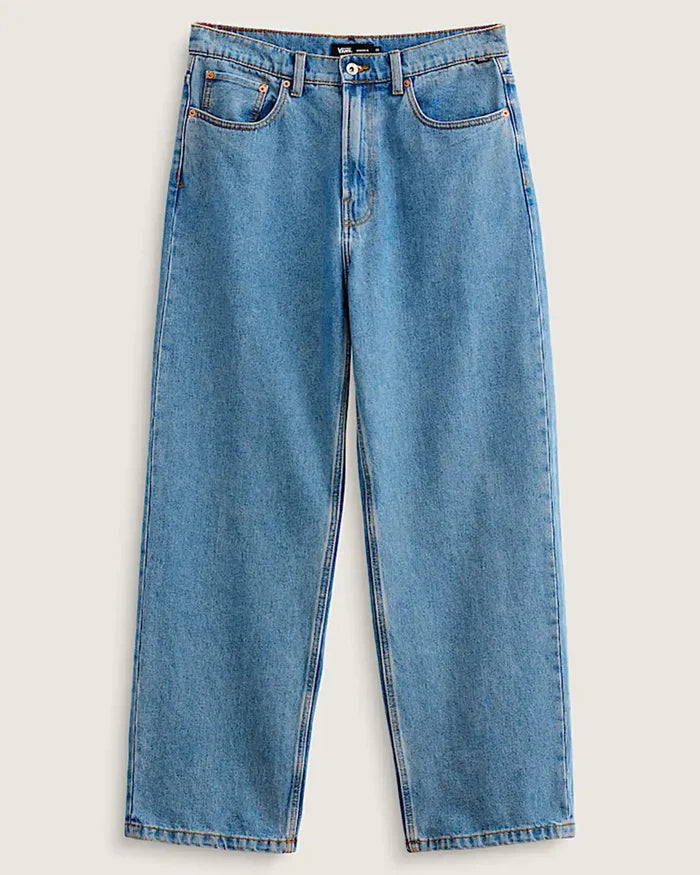 Check-5 Baggy Denim Jeans - Stonewash Blue