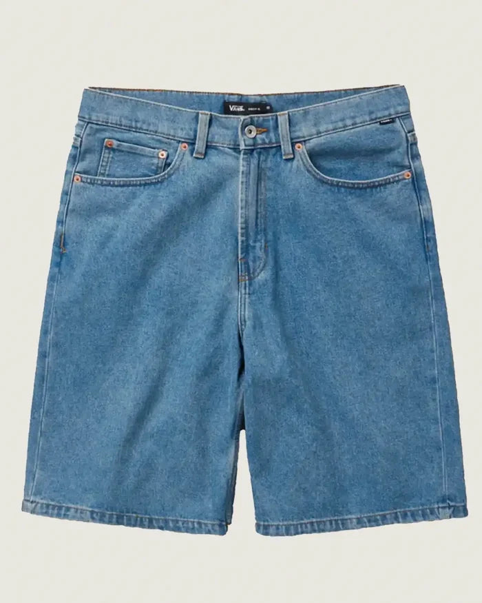 Check-5 Baggy Denim Shorts - Stonewash Blue