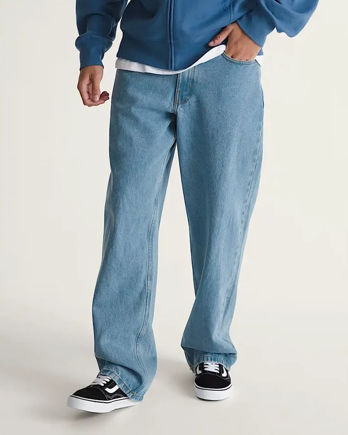 Check-5 Loose Jeans - Stonewash/Blue