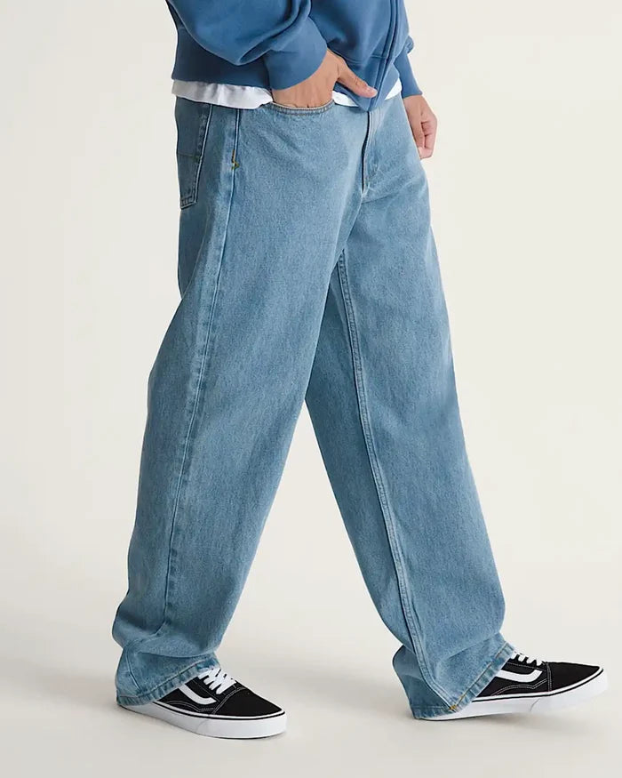 Check-5 Loose Jeans - Stonewash/Blue