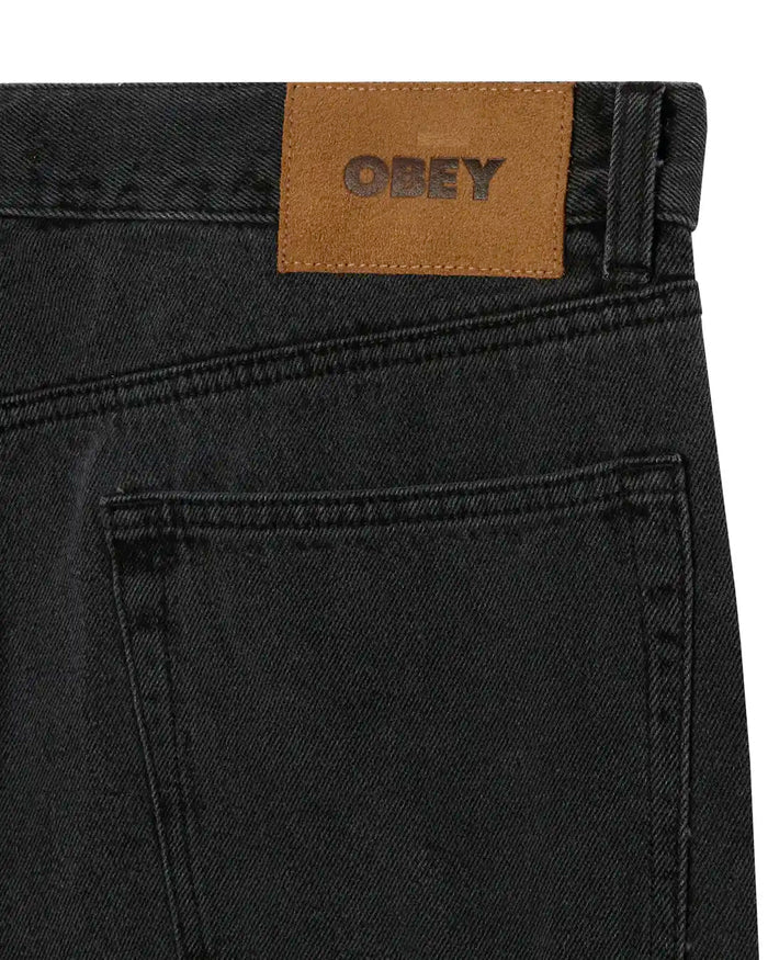 Classic Baggy Denim Jeans - Black Ash