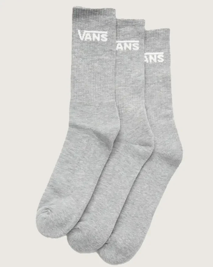 Classic Crew 3 Pack Socks - Heather Grey