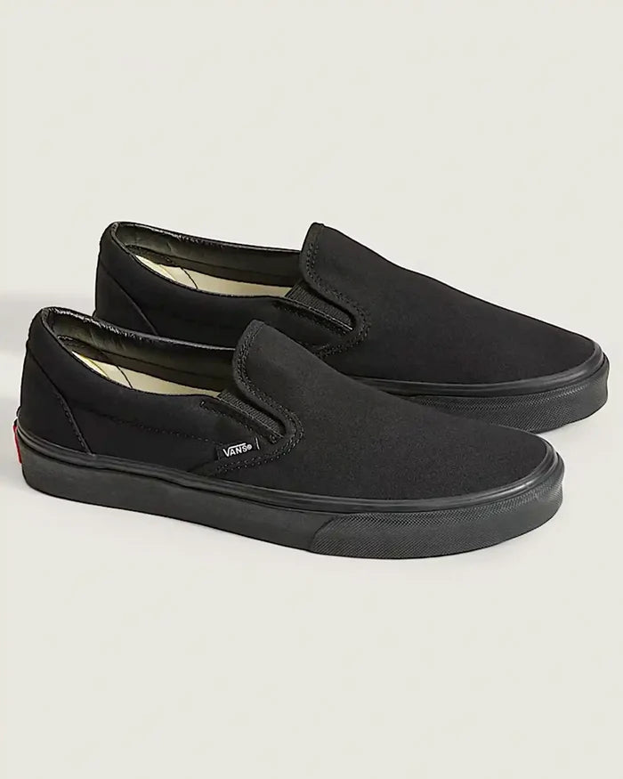 Classic Slip On Shoes - Black/Black