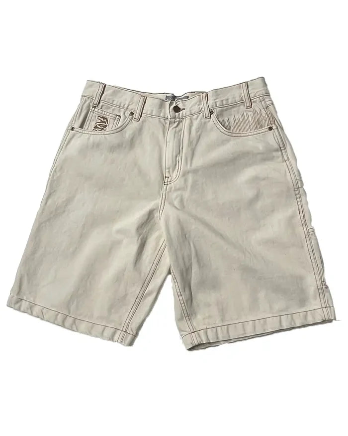 Cpu Jorts Baggy Shorts - Off White
