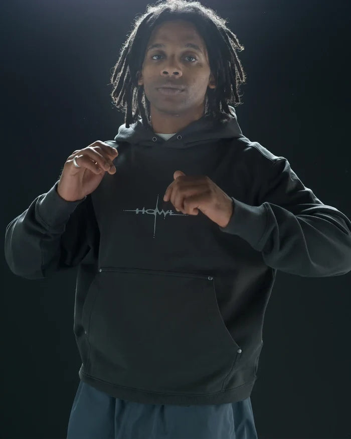 Cropped Hoodie - Washed Charcoal