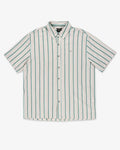 Cru Stripe Shirt - Beige/Pine Needle