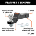 Curt Loaded Ball Mount With 2" Ball Imported