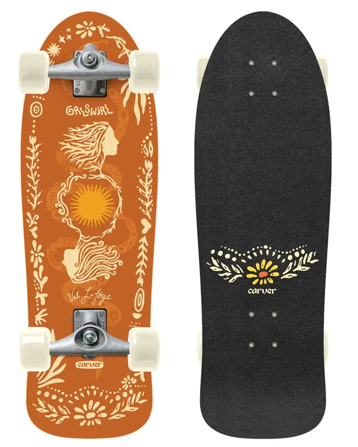 Cx Grlswirl Sunflower Complete Surfskate