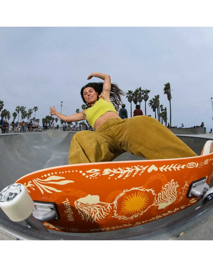 Cx Grlswirl Sunflower Complete Surfskate