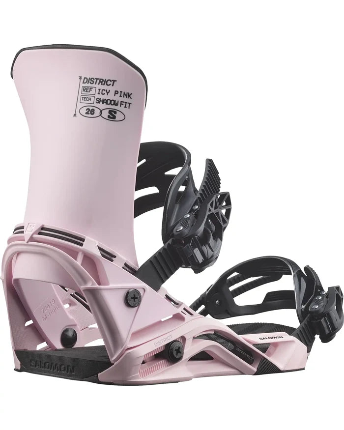 District Snowboard Bindings - Icy Pink 2027