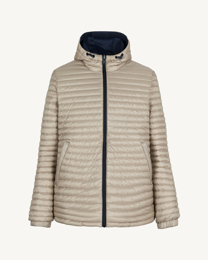 Doudoune ultralégère réversibles Marine/Beige Chicago 2.0