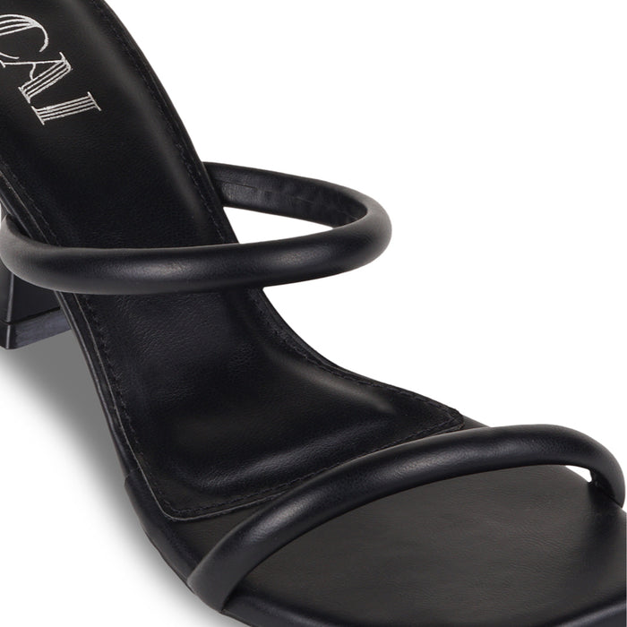 Dual Strap Black Heels