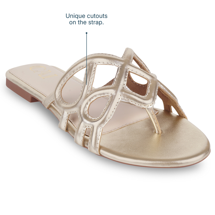 Encased Gold Flats