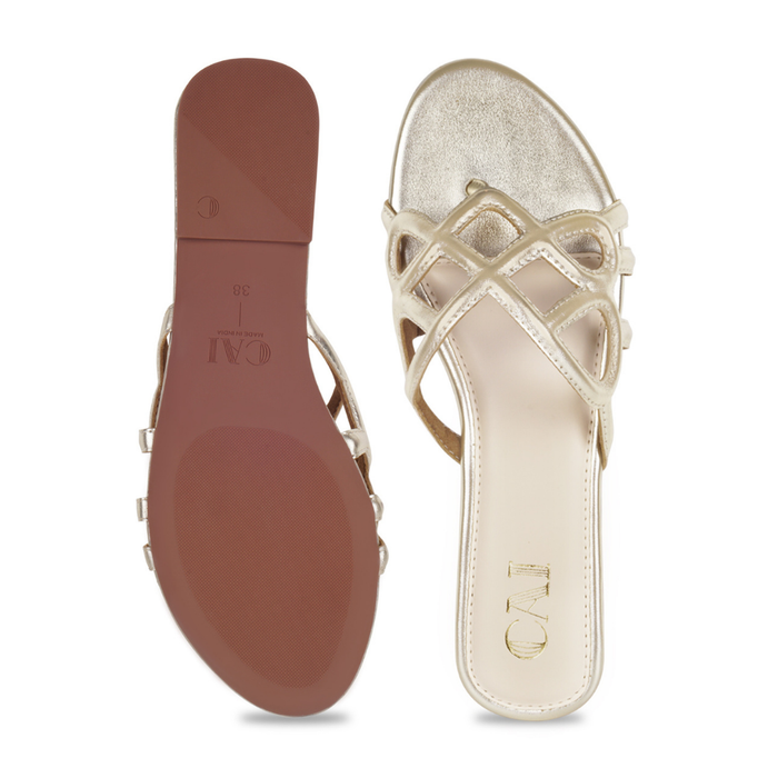 Encased Gold Flats