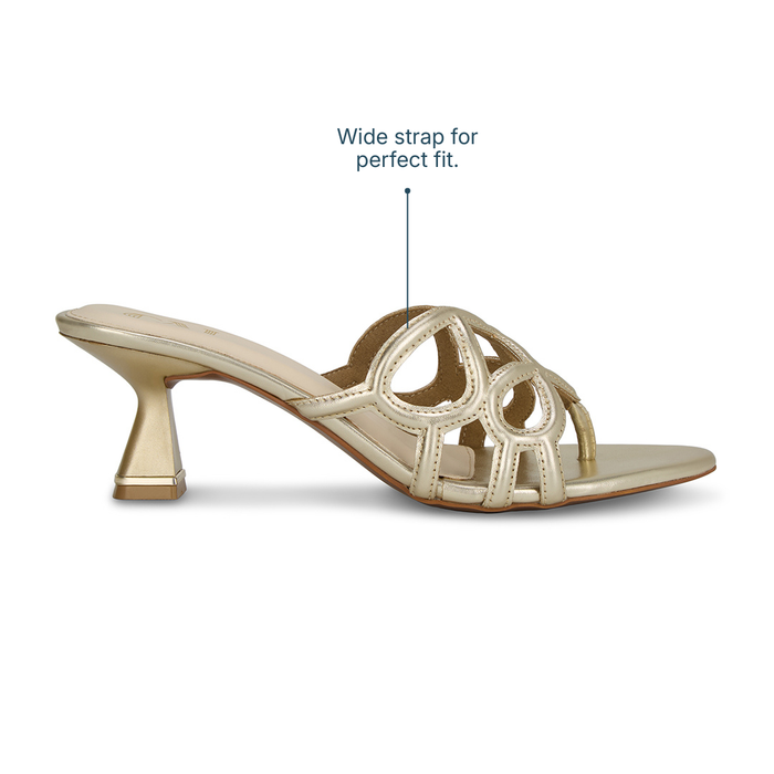 Encased Gold Heels