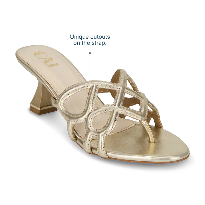 Encased Gold Heels